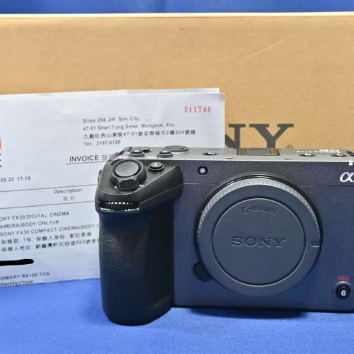 新淨 行貨長保(24-05) Sony FX30 cinema S-log3 4K120p 半幅機 電影 影片拍攝 小型...