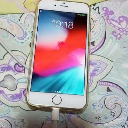 iPhone  6 細机  hello kitty 手機套透明金色