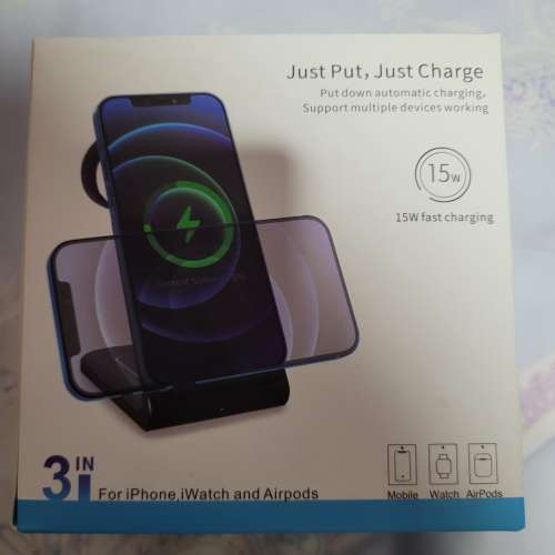 3-in-1 Fast wireless Charger 15w fast charging