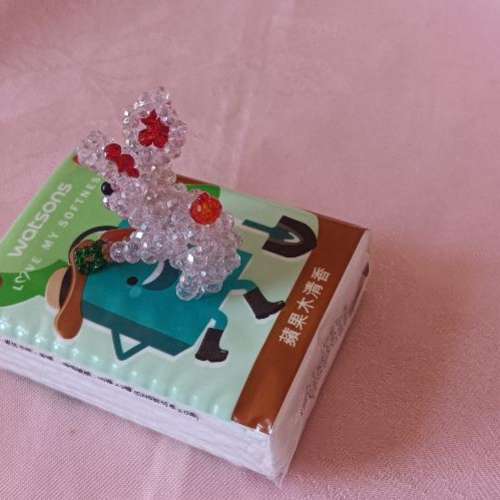 全新 珠仔 小兔 兔子 迷你 擺設