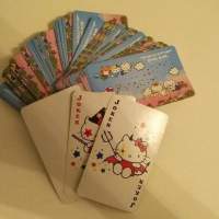 80%NEW EVA  AIR HELLO KITTY 撲克 Poker Card