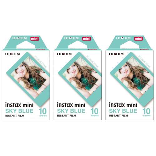 [DJS LIFESTYLE] FUJIFILM INSTAX MINI INSTANT FILM 富士即影即有菲林相紙 (天藍...