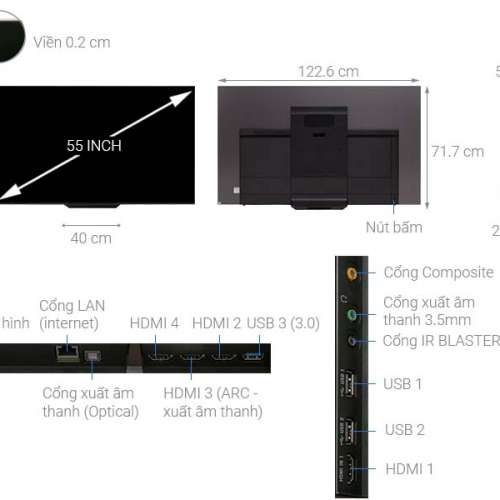 Sony OLED 55&rdquo; 4K KD-55A8F