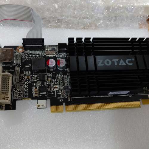 新淨ZOTAC Nvidia GT710 1GB DDR3 靜音版 (連全高及半高鐵片) -100%全正常-