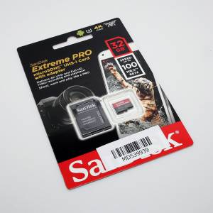 SanDisk Extreme Pro 32GB SDSQXCG-032G 100MB/s V30 MicroSDXC Memory Card