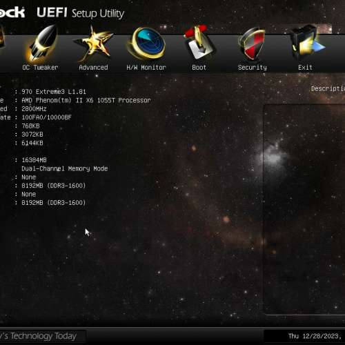 出售AsRock 970 Extreme 3加1055t Cpu