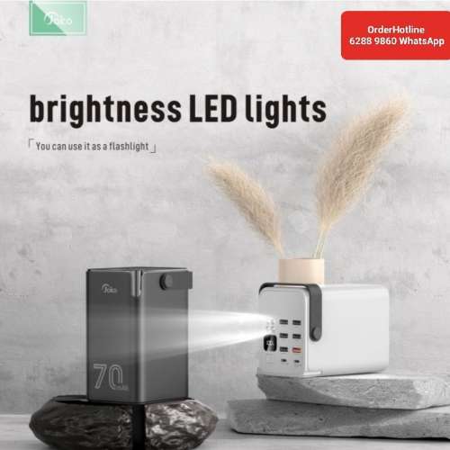 Mega Power Bank 70000 mAh. 超級充電寶/移動電源.附照明功能+數碼顯示屏. 6個Type ...