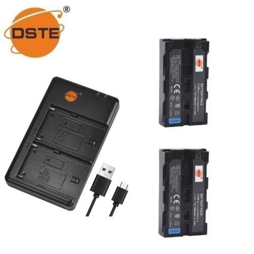 DSTE SONY NP-F330 / NP-F550 / NP-570 / NP-F590 Battery Pack With USB Charger 01