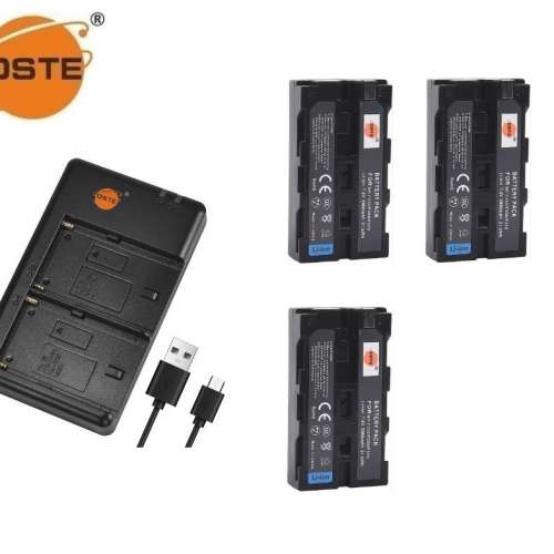 DSTE SONY NP-F330 / NP-F550 / NP-570 / NP-F590 Battery Pack With USB Charger 01