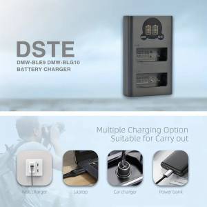 DSTE LEICA BP-DC15 / BP-DC15E Lithium-Ion Battery Pack With USB Charger 02