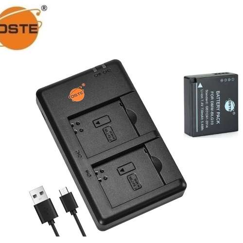 DSTE LEICA BP-DC15 / DMW-BLG10E Lithium-Ion Battery Pack With USB Charger 01