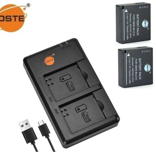 DSTE LEICA BP-DC15 / DMW-BLG10E Lithium-Ion Battery Pack With USB Charger 01