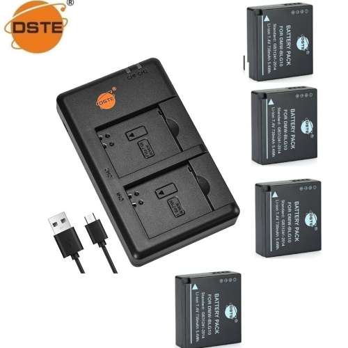 DSTE LEICA BP-DC15 / DMW-BLG10E Lithium-Ion Battery Pack With USB Charger 01