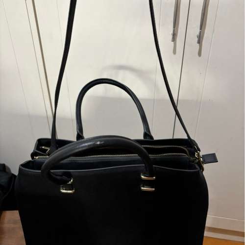 全新  H&M 黑色手袋 手提包 斜揹袋 肩包 有肩帶  H&M Large Shoulder Black Bag ha...