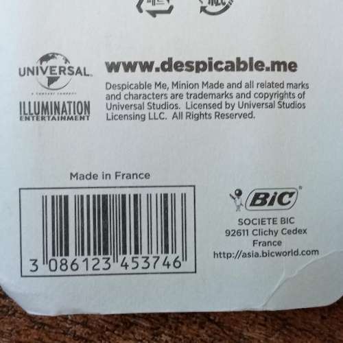 全新 迷你兵團 小黃人 鉛筆 DESPICABLE ME Minions Pencil