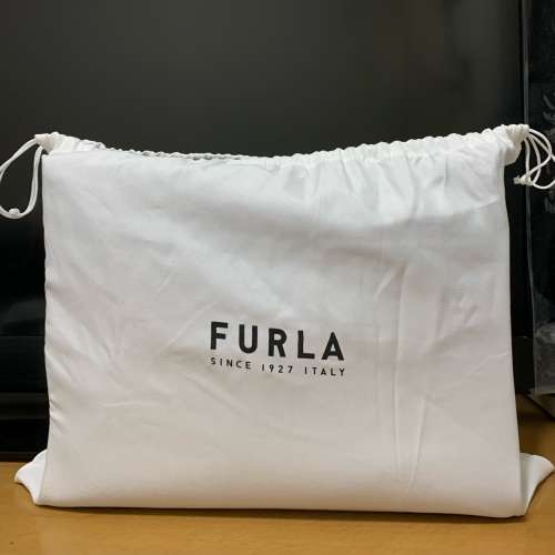 全新(NEW) 小牛皮 Furla embossed-logo leather tote bag - Blue