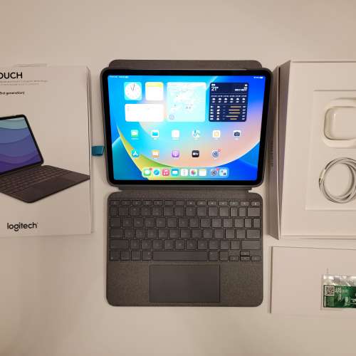 11 吋 iPad Pro Wi-Fi 128GB - 太空灰 (第 3 代) , Logitech Combo Touch