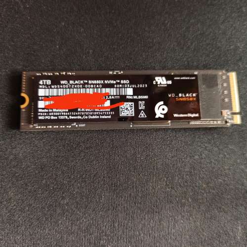 SN850X 4TB NVME SSD 美國水貨盒裝