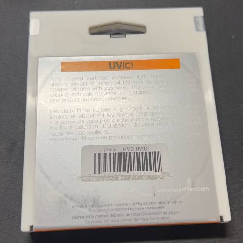 出售： HOYA UV 77mm Filtet