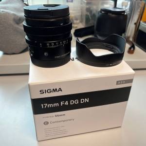 Sigma 17mm F4 DG DN Contemporary（Sony E）保養至26年8月