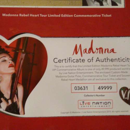 Madonna Rebel Heart Tour Book Limited Edition $1,650