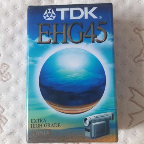 全新手提攝錄機盒帶 TDK EHG45 VHSC Extra High Grade 錄影帶