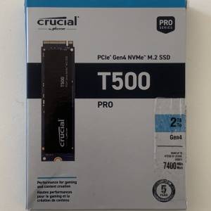 Crucial T500 2TB PCIe Gen4 NVme M.2 SSD
