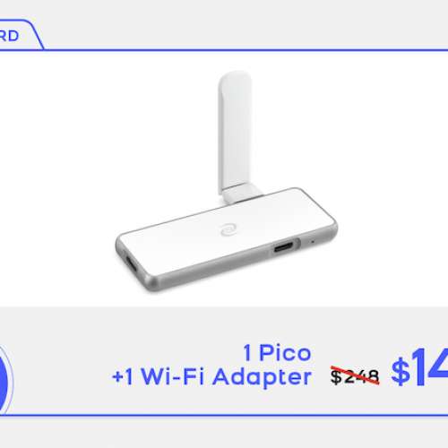 DEEPER NETWORK Pico + Wi-Fi Adapter Combo - DPN 免費VPN