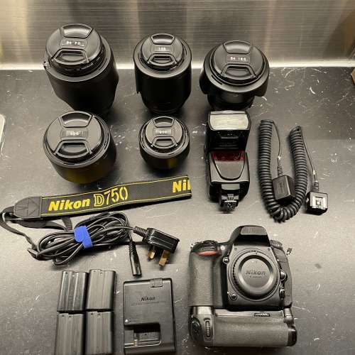 Nikon D750 Body + Lenses + Flash