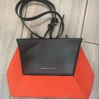 Charles & Keith 斜咩袋 袋 手提包 包 袋 百變 shoulder bag 單肩 袋 橙色 聖誕 pa...