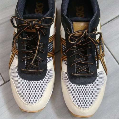 ASICS GEL shoes 男裝 波鞋 鞋 shoes 白色 金色 白金 色 鞋 型 跑鞋 運動 跑步