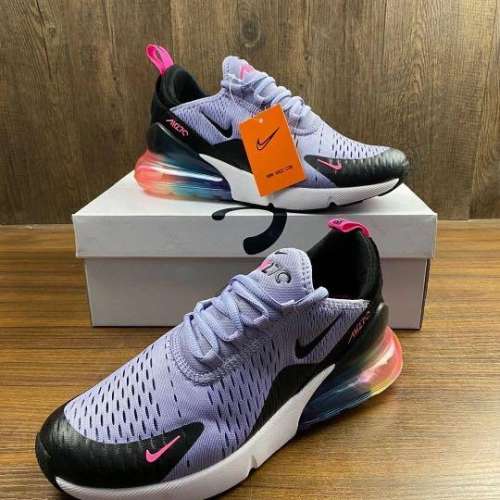 Nike Air Max AM 97 98 270 鞋 白金色 白色 金色 紫色 紅金勾 幻彩 型 shoes 運動鞋...