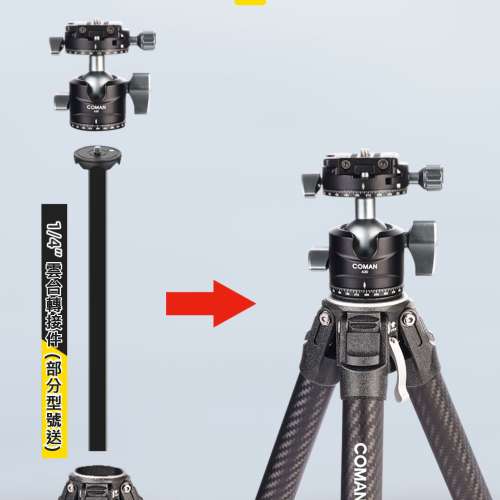 Ulanzi & Coman Zero F38 快拆雲台碳纖維腳架