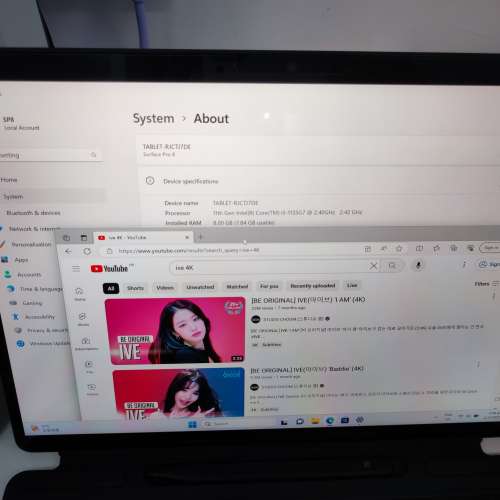 極新淨全新一樣Surface Pro 8 i7 11代16GB 512GB SSD i7-1185G7及i5 11代 surface ...