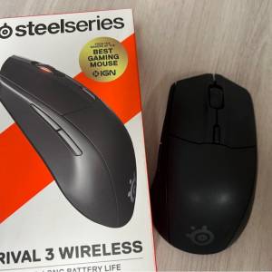Steelseries rival 3 wireless 無線 藍牙 滑鼠 mouse