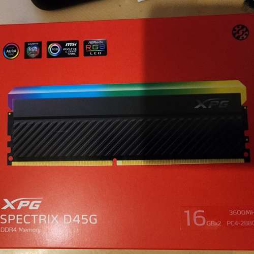 ADATA XPG SPECTRIX D45G 2x16GB DDR4 3600MHz RGB