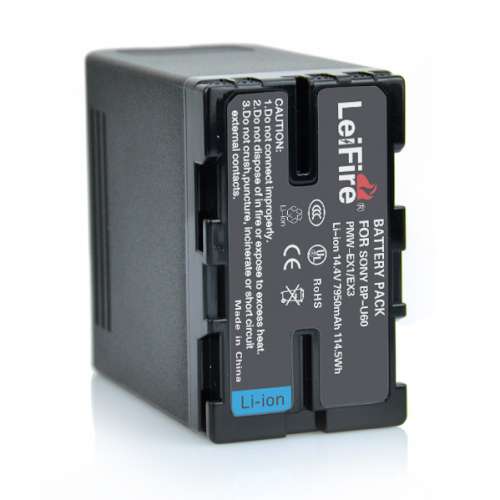 LEIFIRE SONY BP-U60 Lithium-Ion Battery Pack With Dual-Bay LCD Display Charger