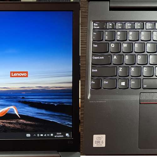 95%新 Lenovo Thinkpad E15, 10代 i5-10210U, 16GB, 全新256G SSD + 1TB HDD, Win1...