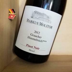 2012 Markus Molitor Himmelreich *** Pinot Noir Trocken Mosel RP96分 德國 三星...