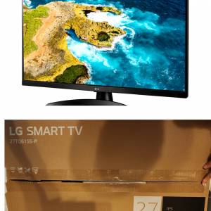 LG 27 吋全高清LED 電視顯示器 (27TQ615S-PH) 連售貨單 官方保養至2026年11月