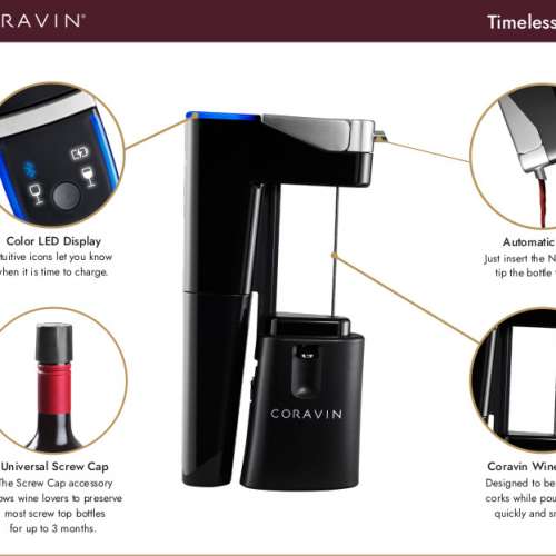 Coravin Timeless Eleven 卡拉文 11號套裝, 具連接功能的自動化取酒器