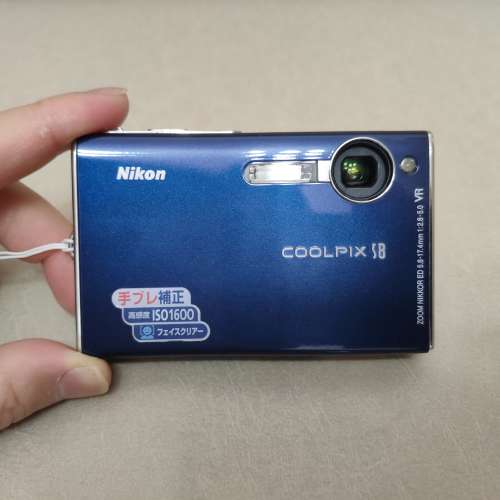 Nikon Coolpix S8 新淨藍色 CCD相機 DC數碼相機 等效35-105mm 咭片機 超輕薄機身 潛...