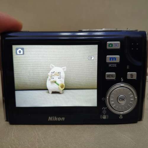 Nikon Coolpix S8 新淨藍色 CCD相機 DC數碼相機 等效35-105mm 咭片機 超輕薄機身 潛...