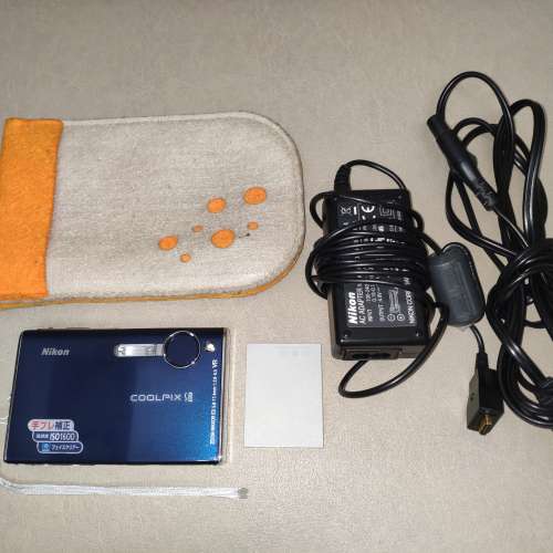 Nikon Coolpix S8 新淨藍色 CCD相機 DC數碼相機 等效35-105mm 咭片機 超輕薄機身 潛...