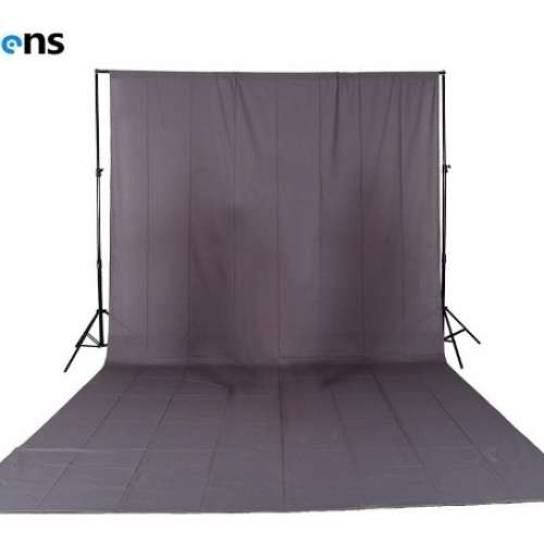SELENS 3m(W) X 2.8m(H) Background Support Stand with 3m(W) X 6m(H) Grey Backdrop