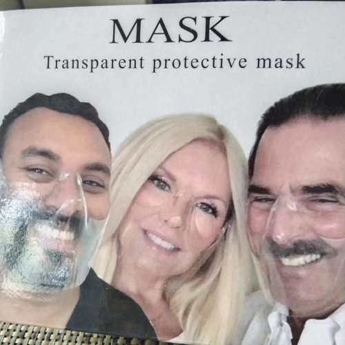 透明防護膠口罩