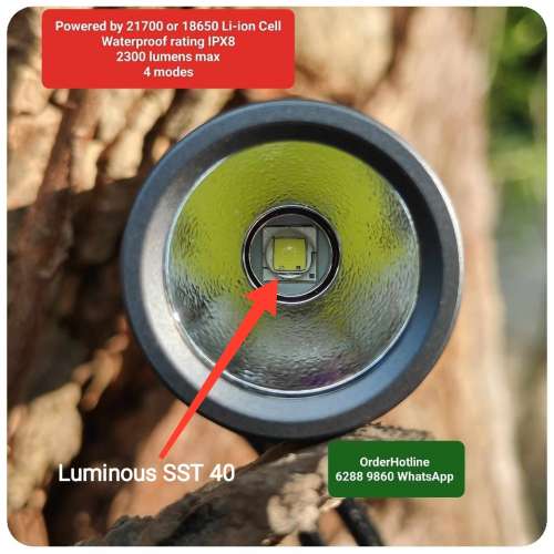 戰術強光電筒 CONVOY Tactical Flashlight. 2300 lumens 流明.