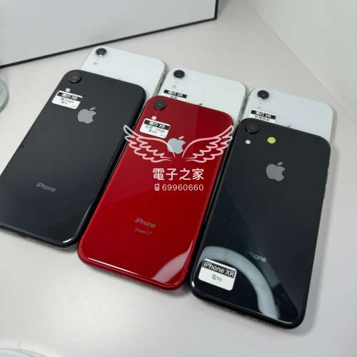 (XR 雙卡😍一千四百個5⭐)Apple Iphone XR 64 128 256 黑 紅 白 😍  香港行貨，實體...