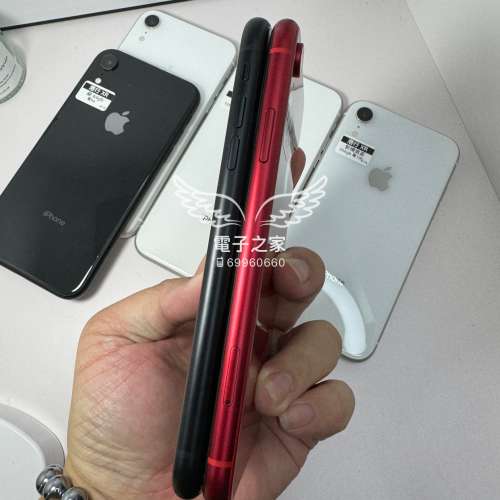 (XR 雙卡😍一千四百個5⭐)Apple Iphone XR 64 128 256 黑 紅 白 😍  香港行貨，實體...
