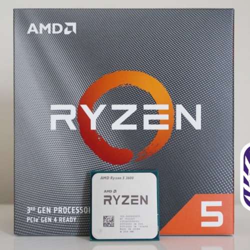 買賣全新及二手CPU, 電腦- AMD Ryzen 5 3600(6核12線程, 4.2GHz) 有盒